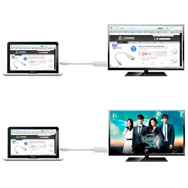Мини дисплей порт к HDMI кабель адаптера для Apple MacBook Pro Air UY8|Кабели HDMI| |