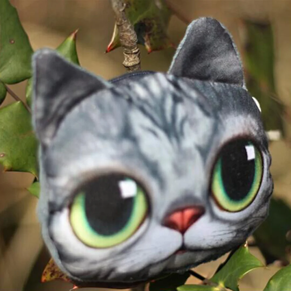 3D кошелек для девочек женские Мини кошельки на молнии детские маленькие мелочи