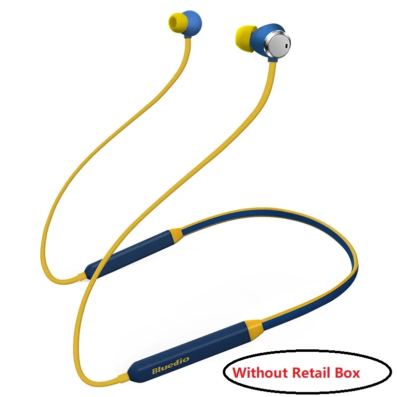 blue without box Bluedio TN Bluetooth беспроводные наушники ANC V4.2 HiFi бас стерео Магнитная Спортивная Музыкальная гарнитура микрофон для Xiaomi iPhone - Цвет: blue without box