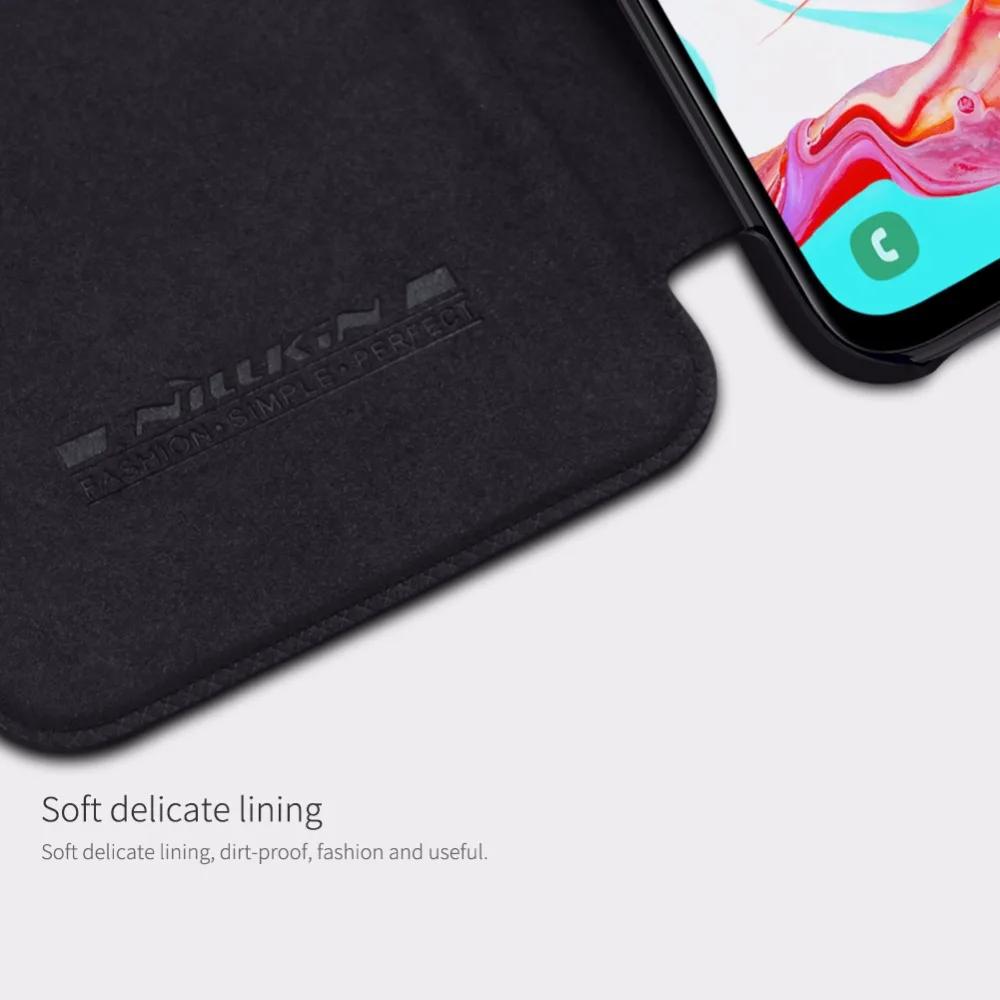 Кожаный чехол для samsung A70, чехол для samsung Galaxy A70, Nillkin QIN, защитный флип-чехол, кошелек, чехол