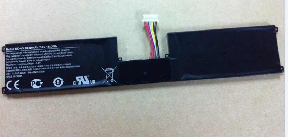 Новая Подлинная батарея клавиатуры для Nokia Lumia 2520 BC-4S 7 4 V 2030mah/15WH | Компьютеры и офис