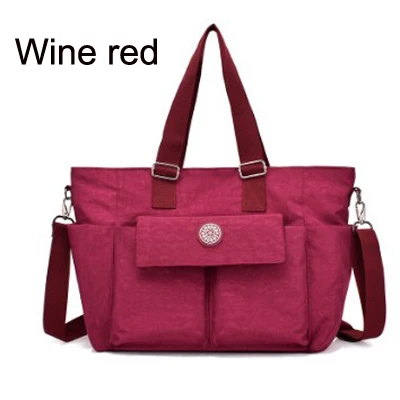 Wine red Новая женская сумка Kipled, большая сумка для мамы, женские сумки-мессенджеры, Женская дорожная сумка на плечо, повседневная сумка-тоут, ZK8014 - Цвет: Wine red