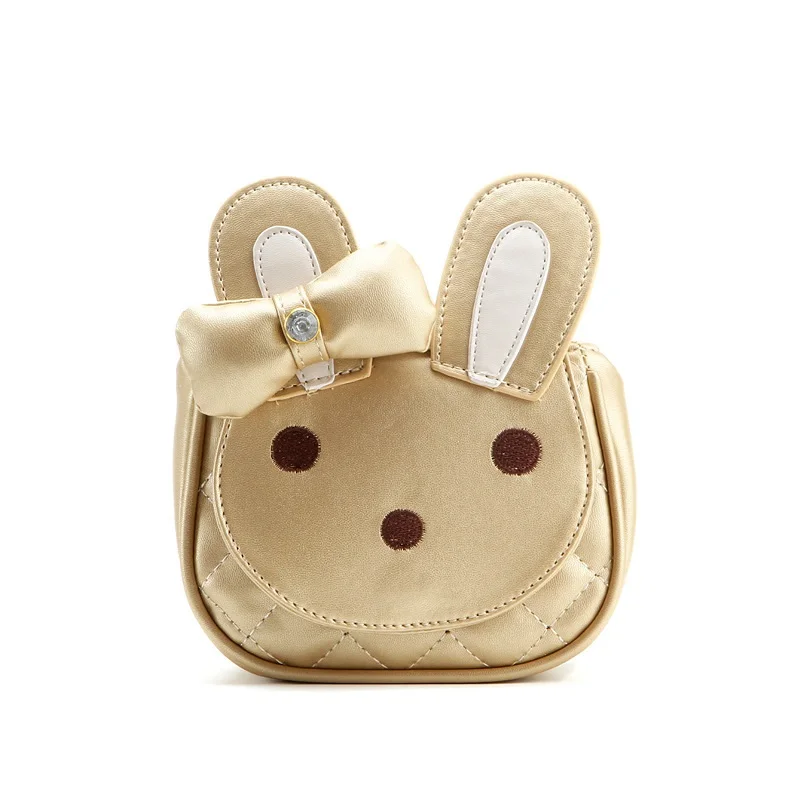 Милые кошельки для мелочи девочек из искусственной кожи с мультяшным Кроликом