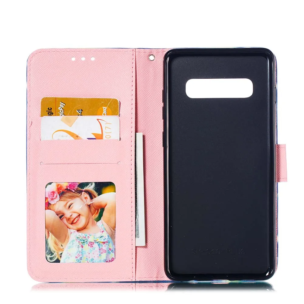 Флип кейс для Samsung Galaxy S10 S 10 Plus S10Plus G975 SM G975F/DS G975U1 чехол 3D кожаный
