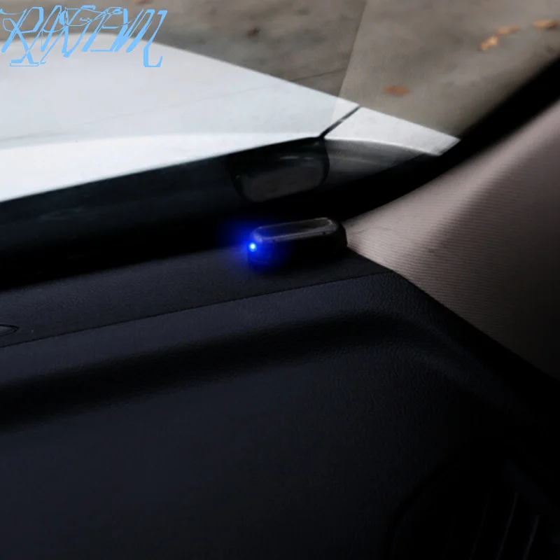1PCS Solar Power Car Alarm Lamp Security System Warning Theft Flash For Hyundai Solaris elantra Sonata i30 Elantra Accent ix35 | Автомобили