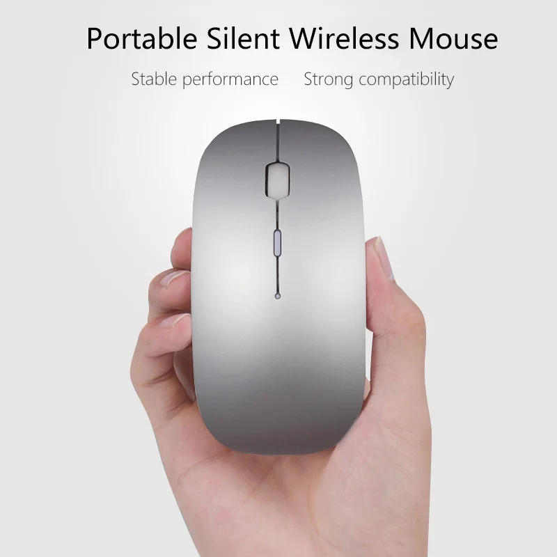 Bluetooth мышь для Macbook 2 4G Бесшумная Sem Fio Mac acer lenovo Dell Asus Android игровая беспроводная ПК