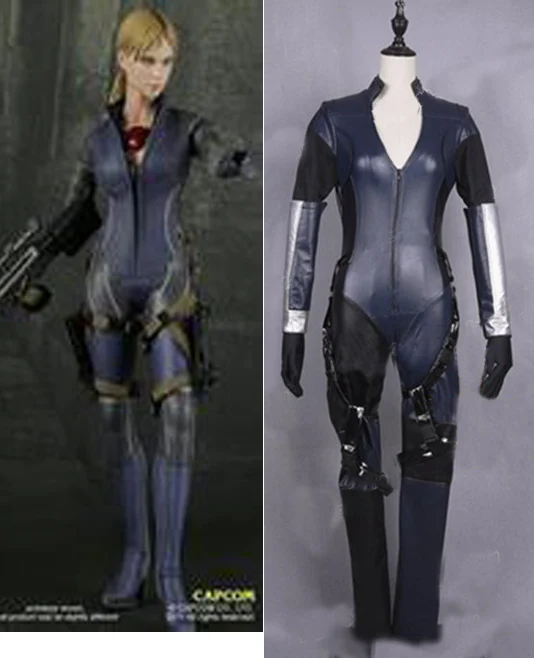 Кожаный костюм для косплея Jill Valentine любого размера 11 |