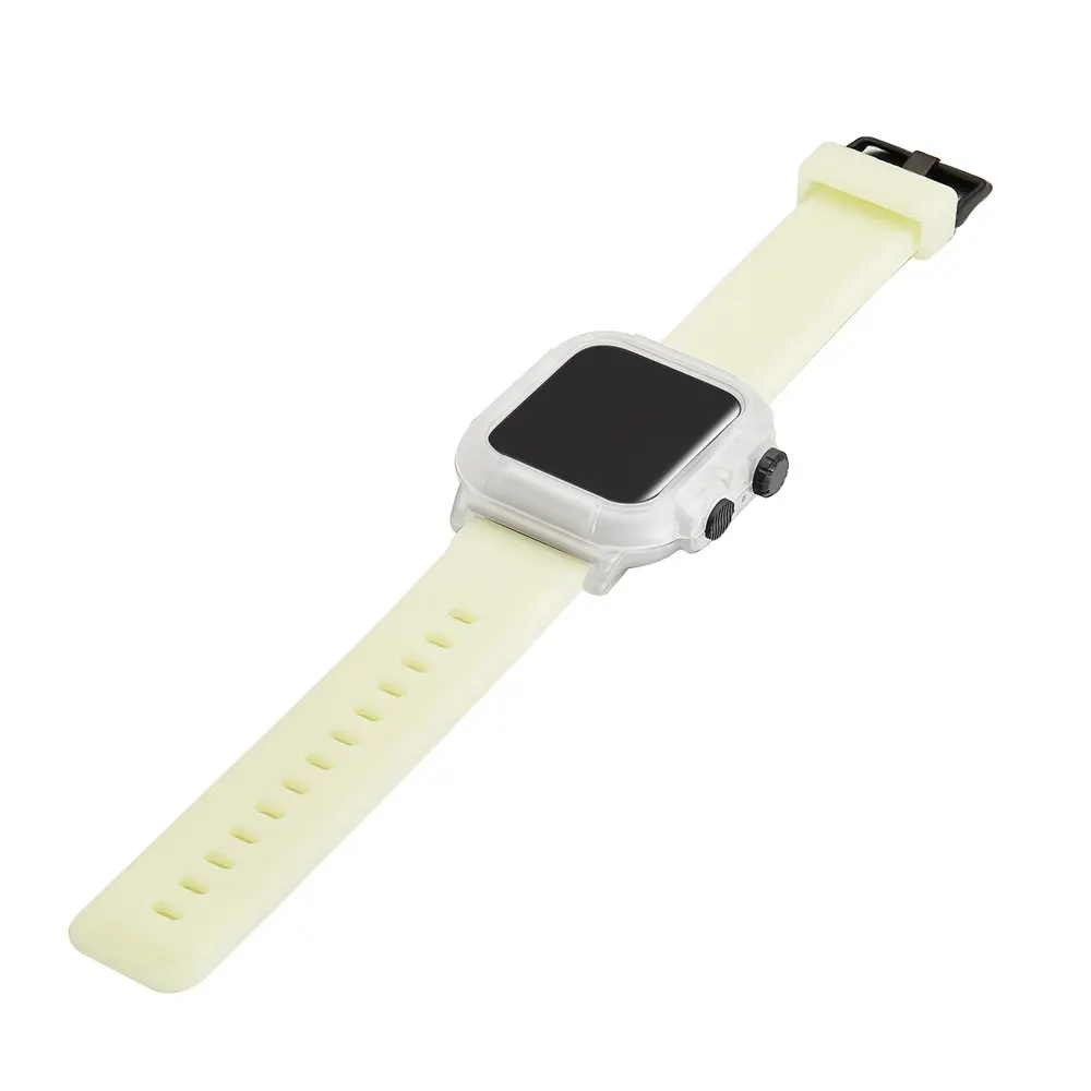 Спортивный ремешок для Apple Watch, ремешок, водонепроницаемый чехол, 44 мм, 42 мм, iWatch Series 5, 4, 3, 2, силиконовые браслеты, браслет, защитная крышка
