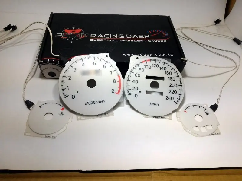 DASH EL свечение Калибр для Galant V6 1995 обратный свечение белого лица синий зеленый Освещение
