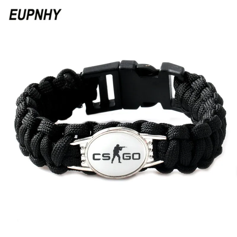 EUPNHY 1 шт. игровой логотип CS GO плетеный очаровательный винтажный браслет ручной