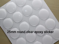 freeshipping1000pcs in a lot 25mm round clear epoxy dots for diy jewelry crafts
