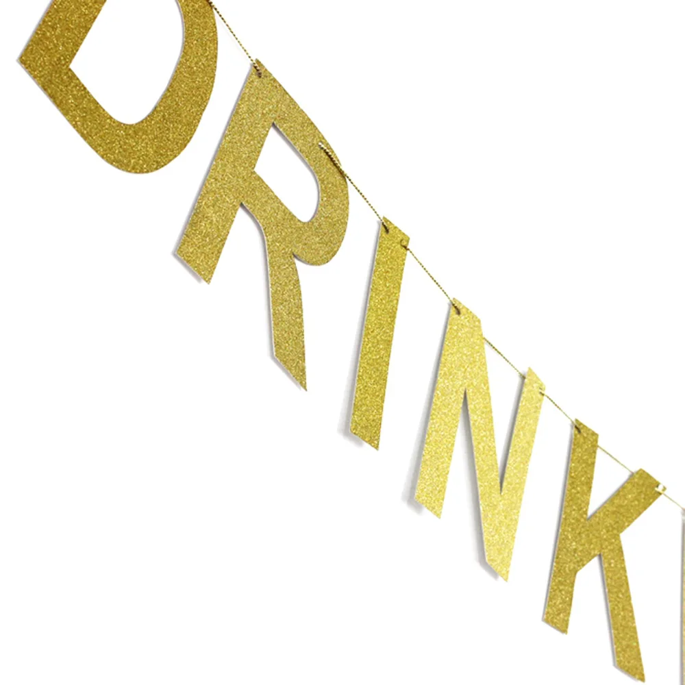 Drinkin's with My Bitches золотые блестящие буквы баннер реквизит для фотосъемки невесты