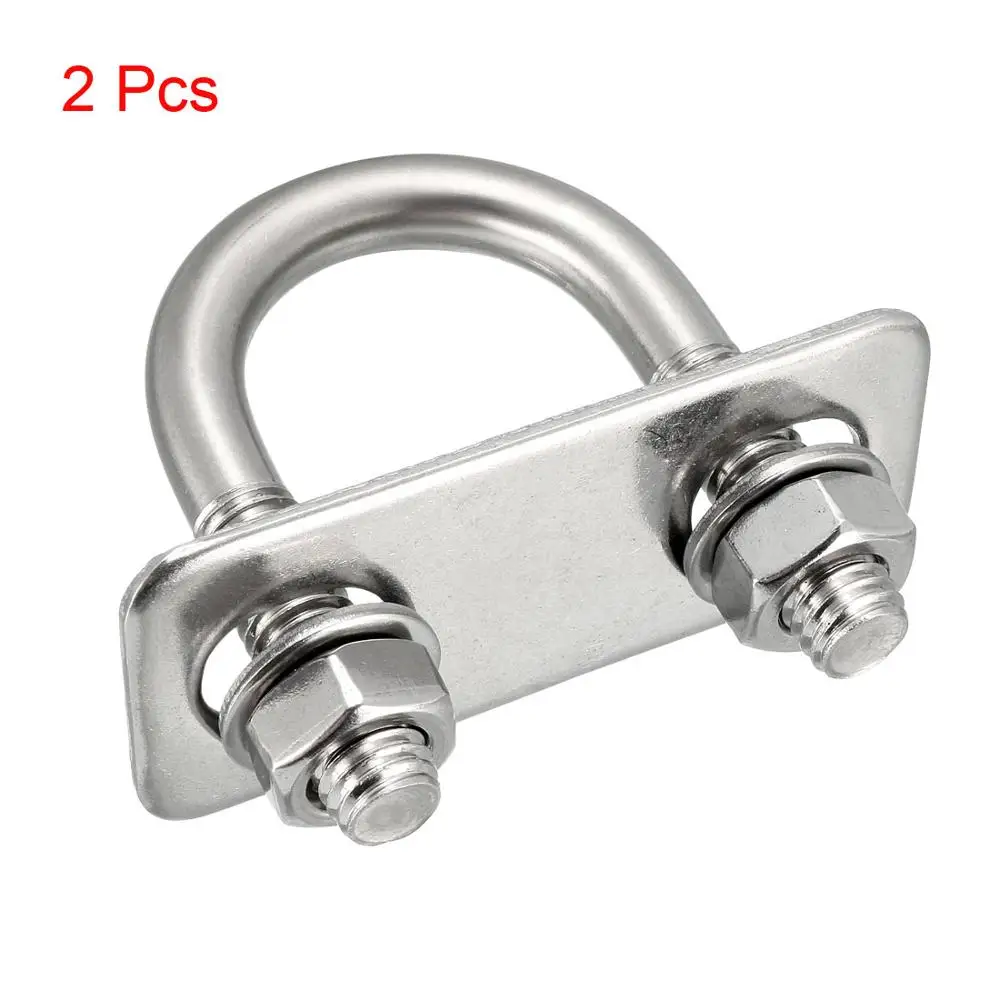 

Uxcell New Hot 2pcs M8 M10 U Bolt 25mm 27mm Inner Width U-Bolt with Nuts Frame Straps 304 Stainless Steel Fastener Nut Bolt