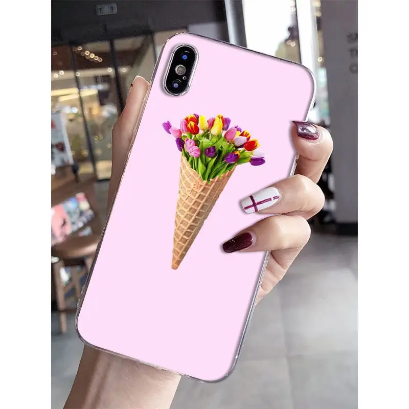 Высококачественный чехол для телефона Babaite яркие цвета мороженое цветы Apple iPhone 8 7
