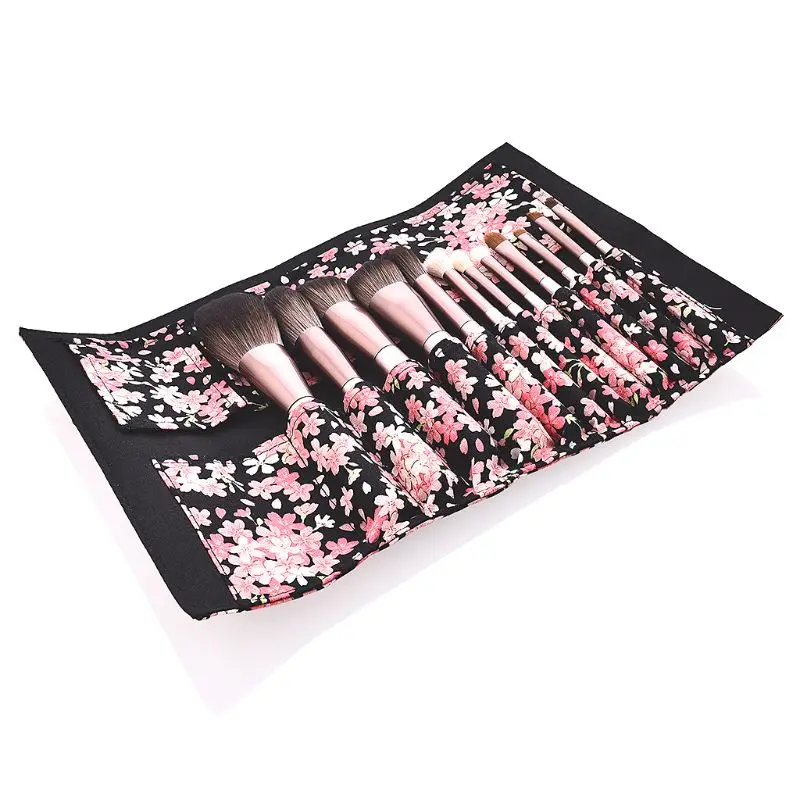 1PCS Pattern PU Makeup Brush Bag Waist Case Professional Powder Foundation Eyeshadow Brushes Cosmetics Tools | Красота и здоровье
