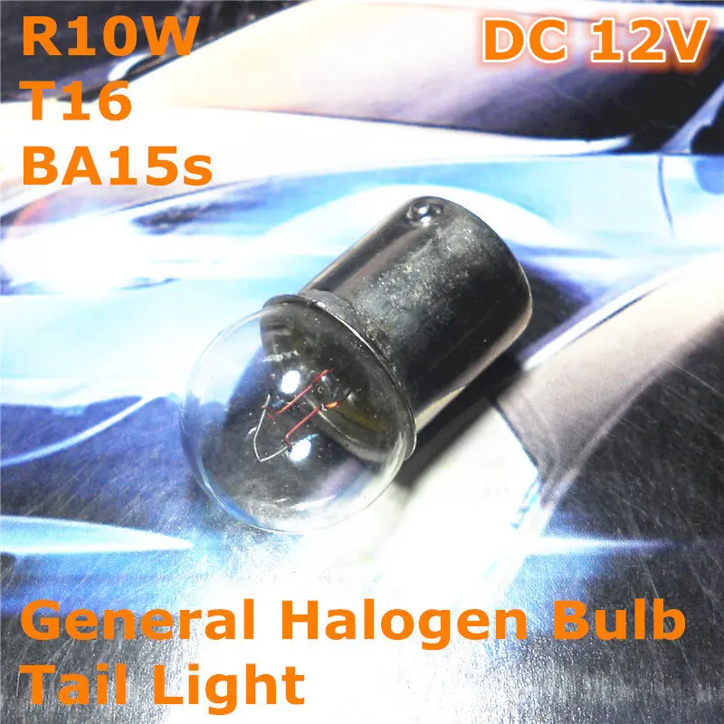 12V общая галогенная теплая белая автомобильная лампа R10W T16 BA15s для габаритных