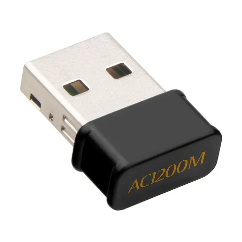 Мини USB Wifi адаптер 1200 Мбит/с двухдиапазонный 2 4 ГГц/5 8 ГГц беспроводной/Wi-Fi AC для