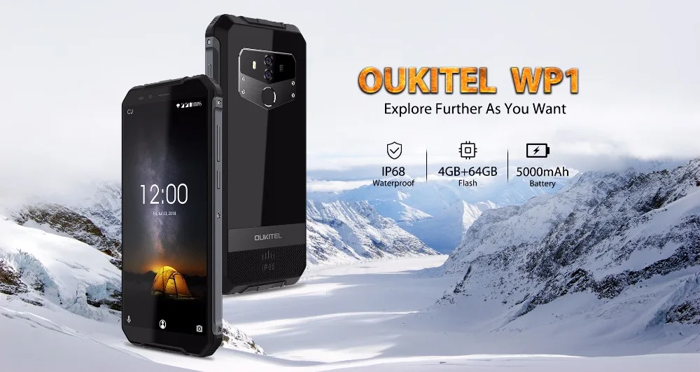 OUKITEL WP1 IP68 Водонепроницаемый Android 8 1 4 Гб 64 мобильный телефон 5000 мАч Octa Core 5