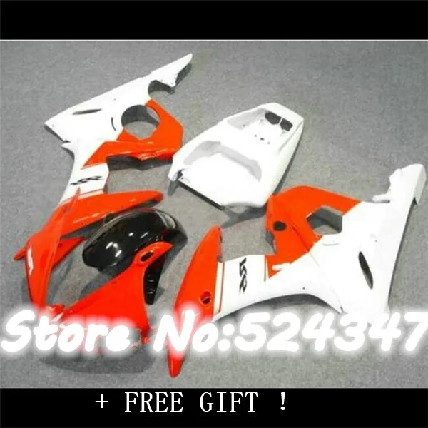 

Motorcycle Accessories & Parts Orange and white body fairing kit FOR YZF R6 2003 2004 2005 YZF-R6 03 04 05 YZFR6 600 03-05