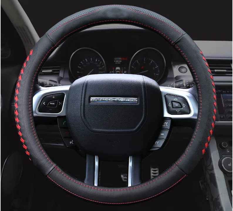 Lsrtw2017 чехол рулевого колеса автомобиля из натуральной кожи для land rover discovery sport discovery freelander 2 range rover evoque vogue