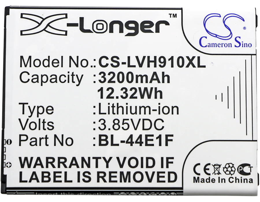 Аккумулятор Cameron Sino для LG F800 H910 H915 H918 H990 K10 Pro 2017 LS777 LS997 LV3 M153 US996 V20 VS995 3200 мАч|3200mah