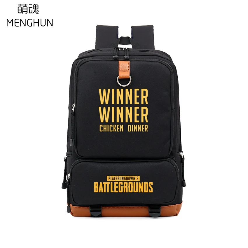 Крутая FPS игра PUBG рюкзаки плеер unknown's battlegrounds высокое качество рюкзак WINNER курица сумка для продуктов nb215 - Цвет: 1