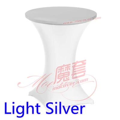 

Светильник из спандекса серебристого цвета, покрытие для столешницы Cocktai из лайкры, покрытие для стола для свадьбы, банкета и вечерние украш...