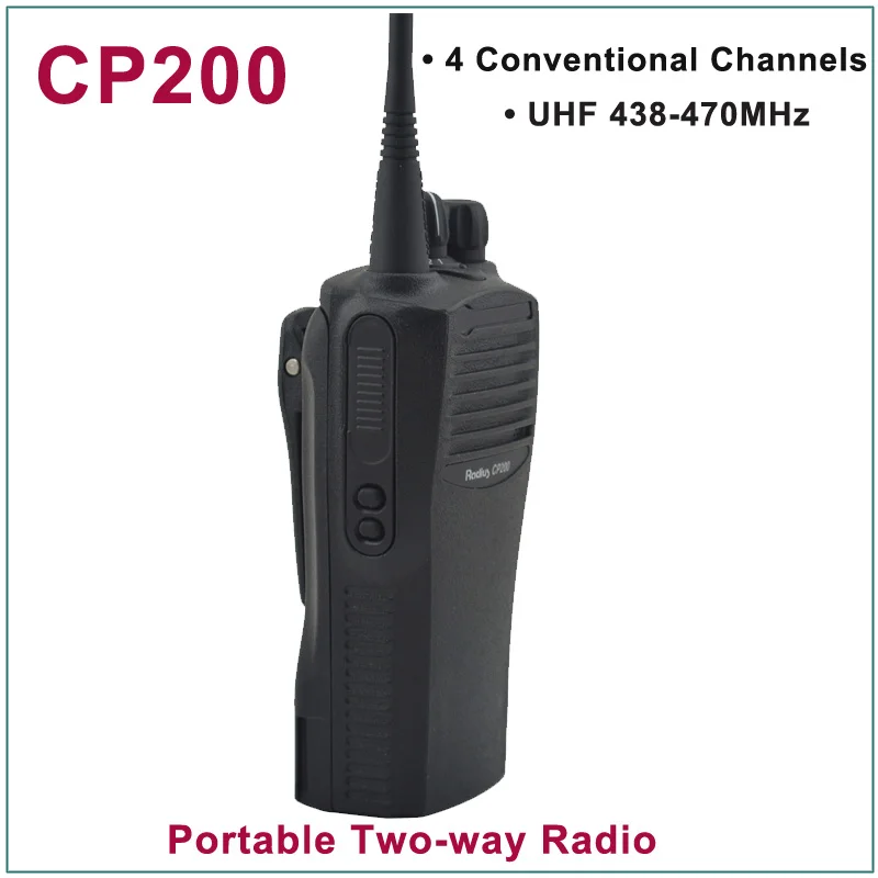 Совершенно новая портативная Двусторонняя радиостанция CP200 UHF 438-470 МГц с 4