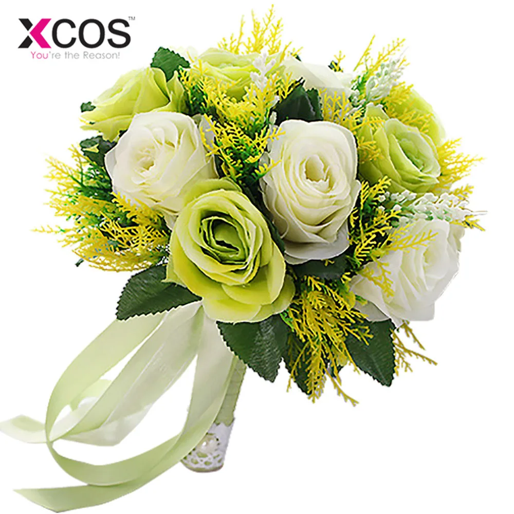 2017 Новый Свадебный букет невесты красный романтический свадебный цветок