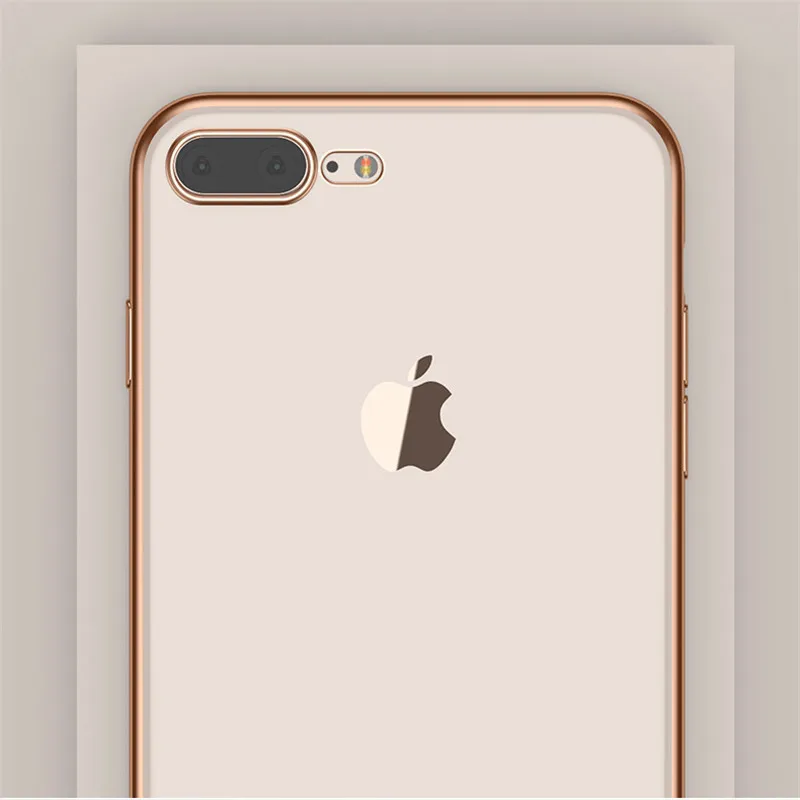 Роскошный прозрачный чехол из ТПУ для iPhone X XS XR 11 Pro Max силиконовый 5S SE 8 7 6 6S