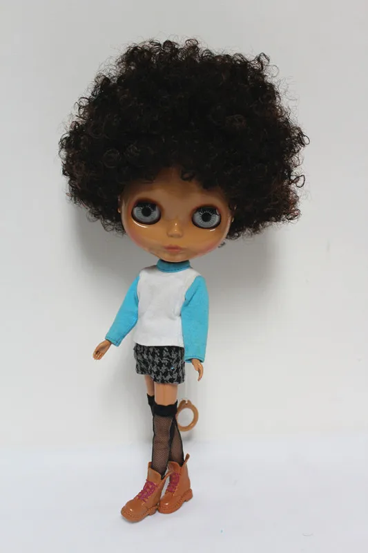 Кукла Blygirl Blyth коричневая взрывобезопасная кукла с кудрявыми волосами 7048BL411