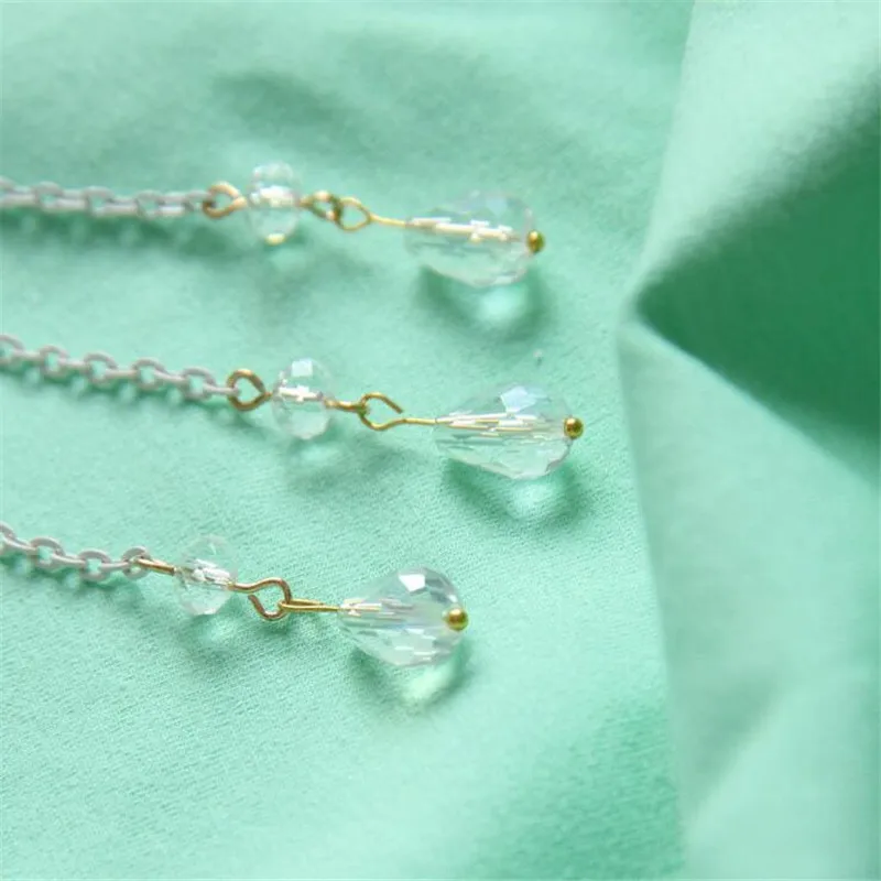 1 шт. сексуальная маска с бахромой в виде кристаллов Венеции роскошная белая