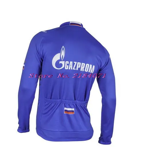 Зимний флисовый Теплый GAZPROM PRO TEAM только длинный рукав ROPA CICLISMO Велоспорт трикотаж велосипедная одежда Размер XS-4XL