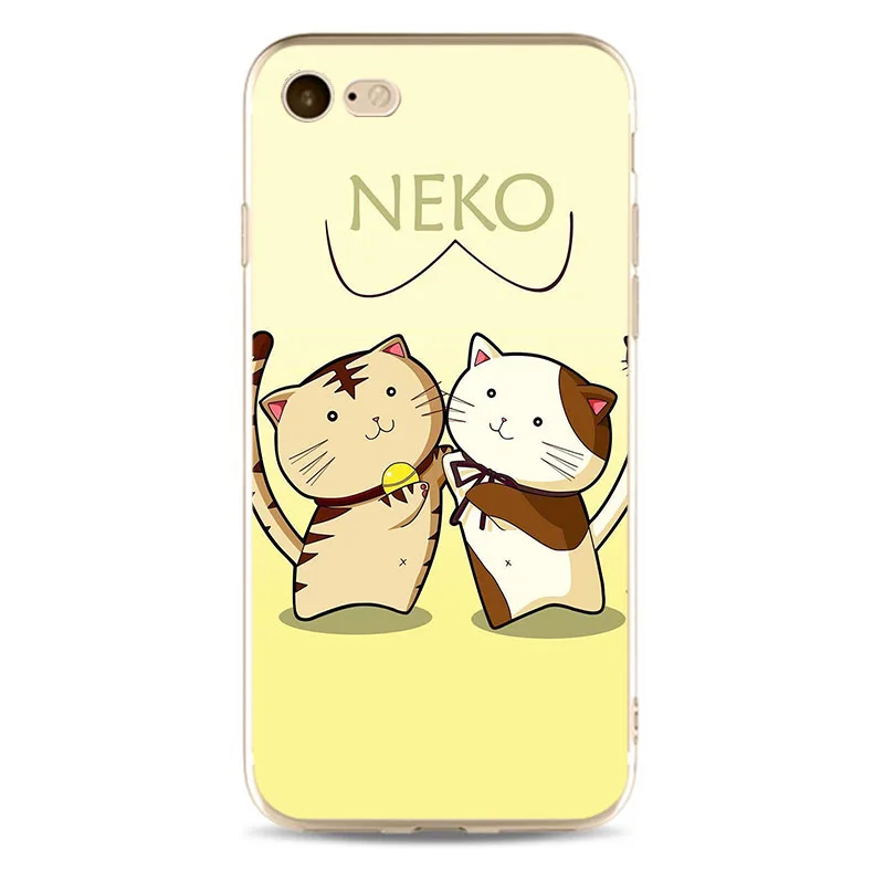 Милый высококачественный чехол с изображением кошки из мягкого силикона 2018 ТПУ