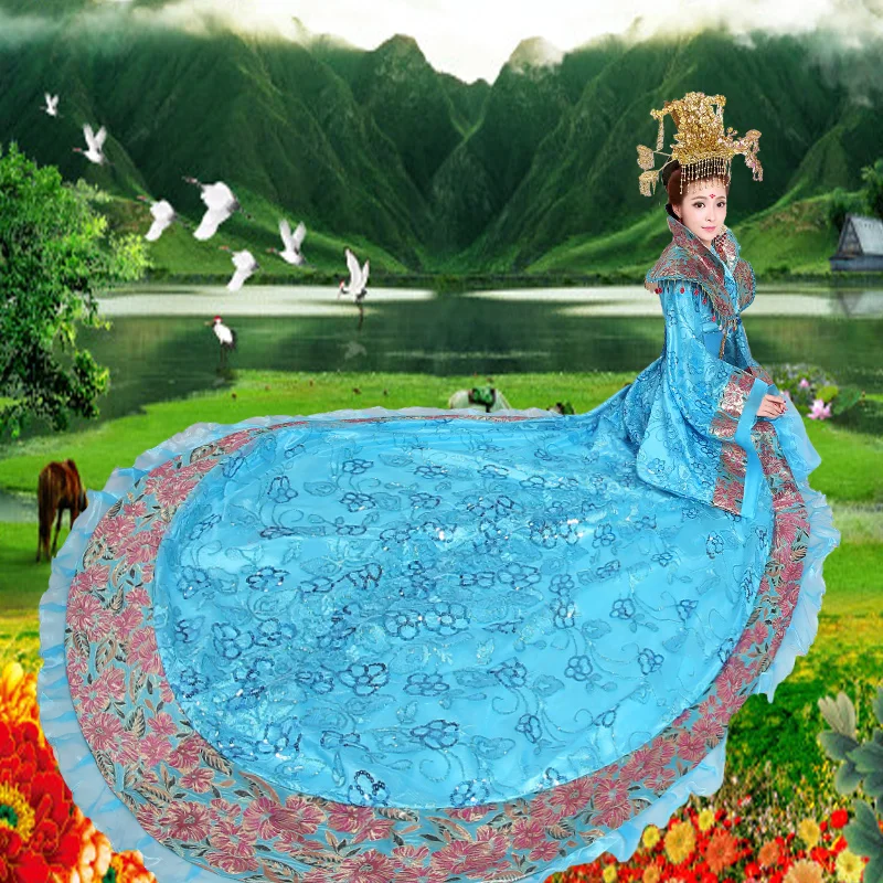 

New ancient Chinese dance costumes women's hanfu tang suit Traditional Costume Dress