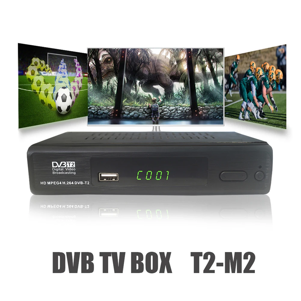 1080P Terrestrial Remote Control Receiver Set Top TV Box Full HD Media Player DVB-T2 Digital Tuner | Электроника
