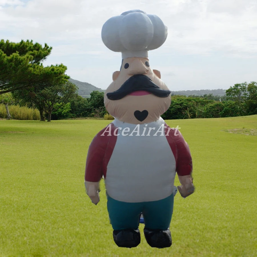 

Free shipping inflatable cook inflatable chef for restaurant advertising
