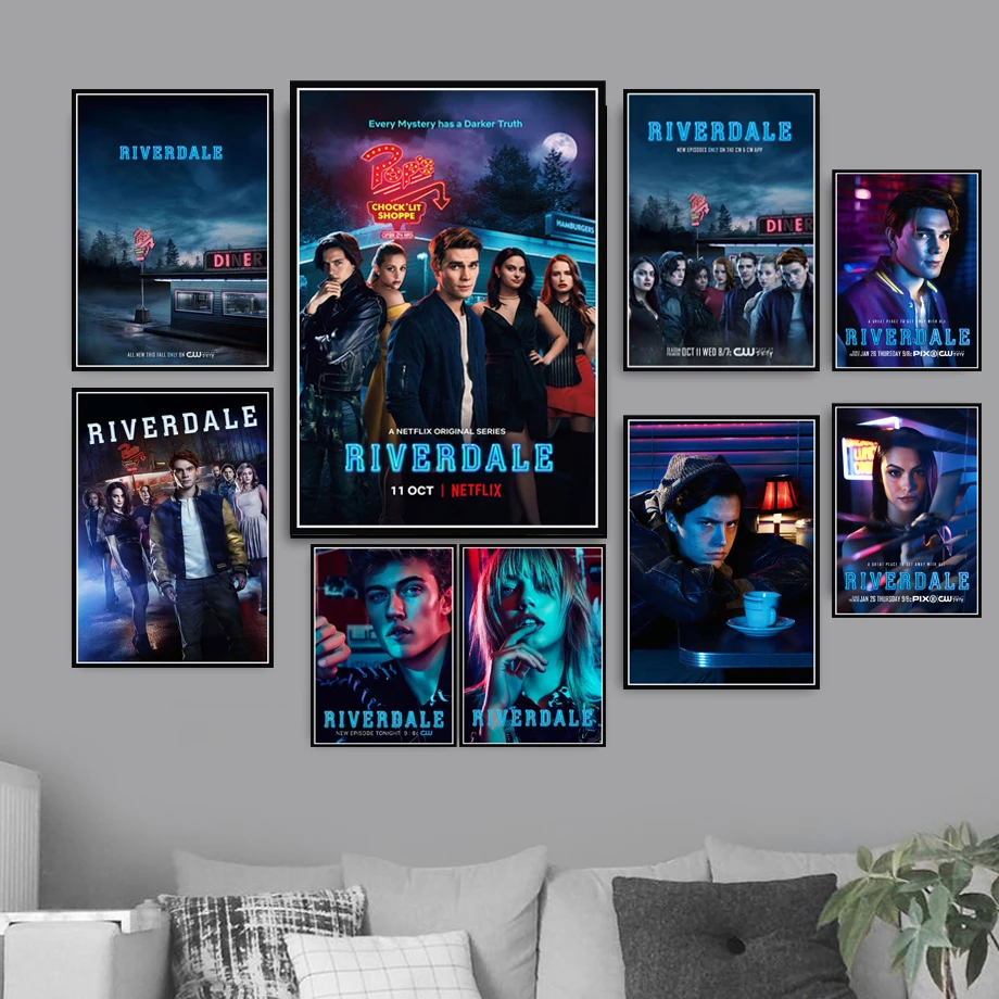 Новый сезон 2 3 сериала ривердейл постер с аниме фильмом картина и печать на