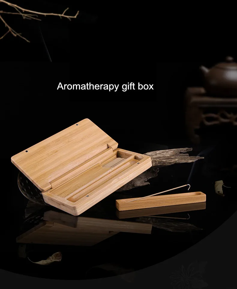 Wooden Incense Burner Портативный Выделенный Stick Holder Сандалового Дерева Буддийский Аромат