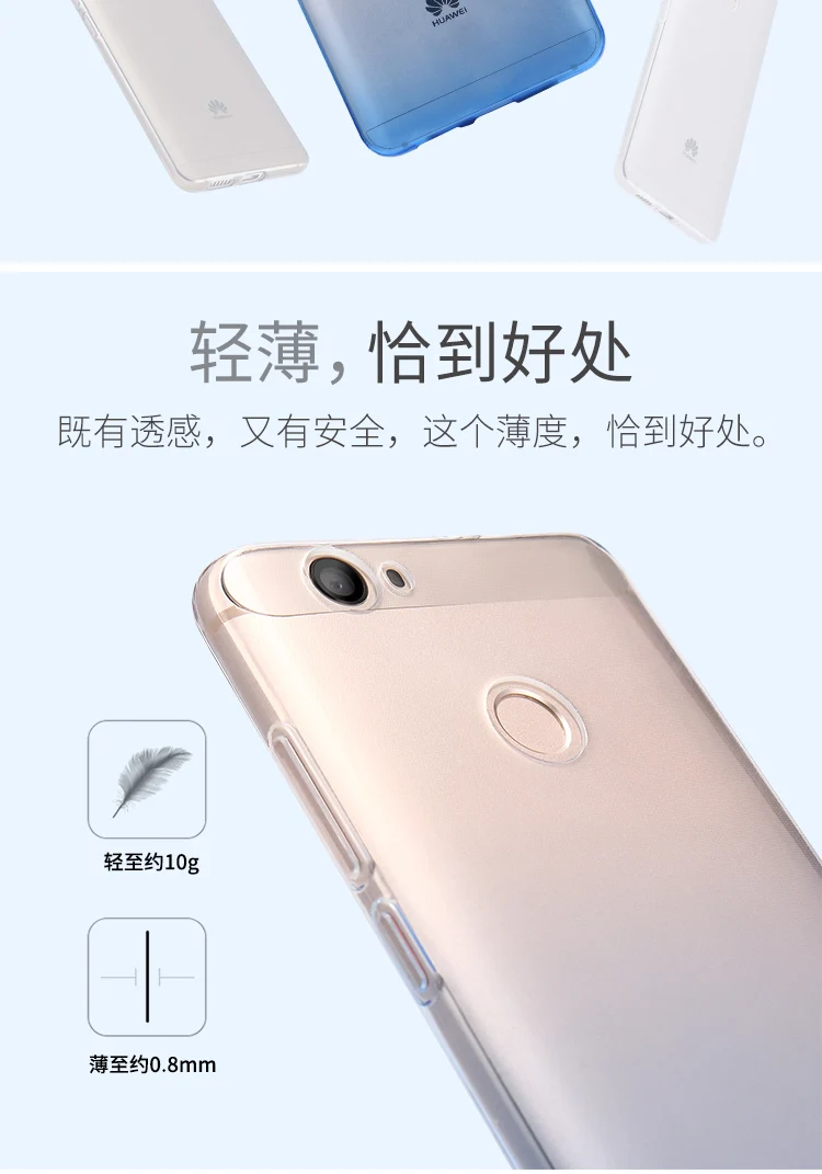 Из ТПУ, прозрачный, мягкий чехол для huawei Nova CAN-L01 CAN-L11 CAN-L12 CAN-L13 чехол для huawei может L01 L11 L12