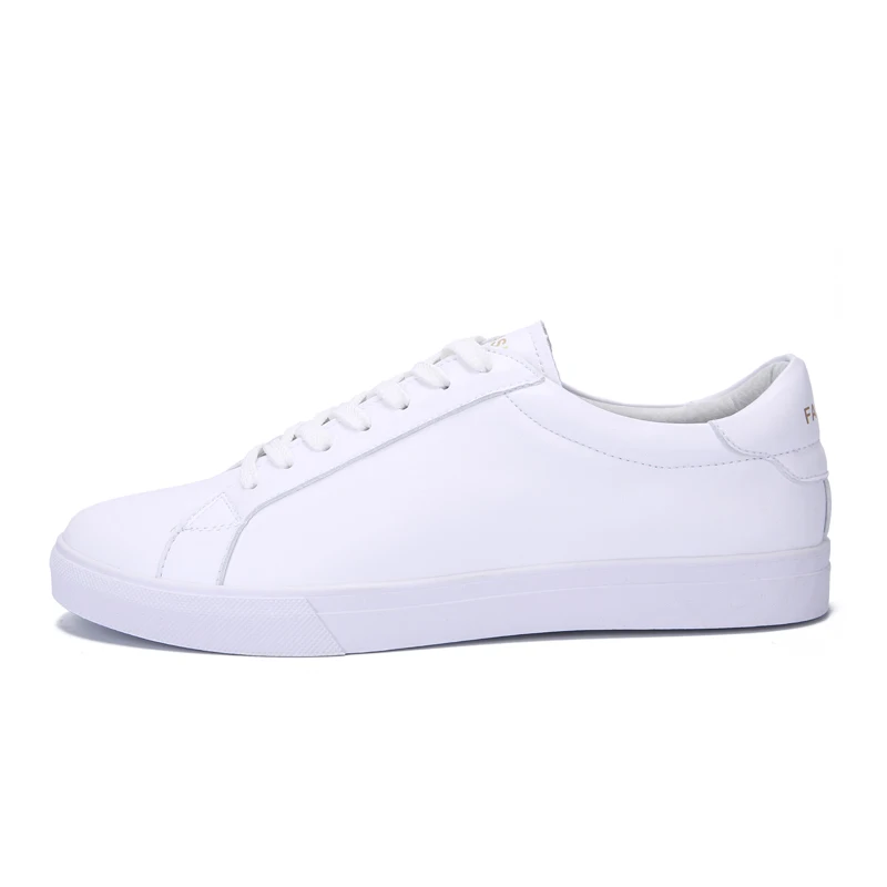white CeLai/ Новое поступление; повседневная мужская обувь; кроссовки на шнуровке; Мужская обувь из искусственной кожи; легкая дышащая обувь на плоской подошве; теннисные A-019 - Цвет: white