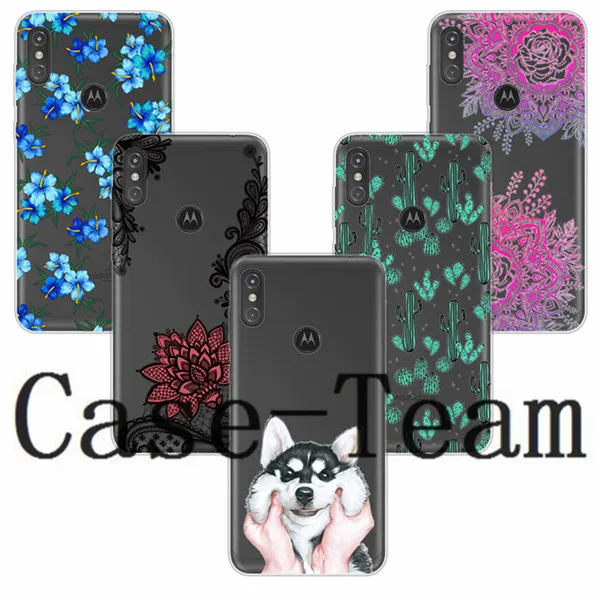 ТПУ чехол для Motorola Moto One Power Cover мультяшный Case смешанные модели и дизайн | Мобильные