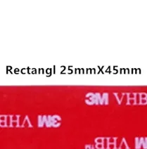 Rectangl 25mm x 45mm Прямые продажи с фабрики, 10 шт./лот 3 М vhb клейкая лента 5608 серая установка Heavy Duty Двухсторонняя клейкая акриловая поролоновая лента высечки - Цвет: Rectangl 25mm x 45mm