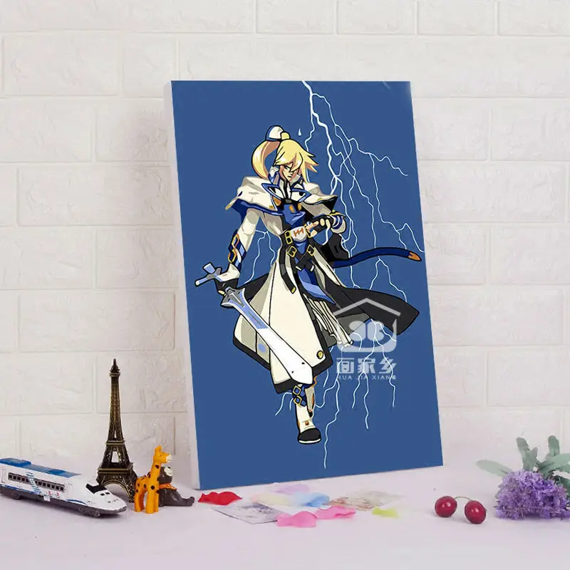 DIY Модульная картина Guilty Gear игра постеры и плакаты на стену цифровая краска по
