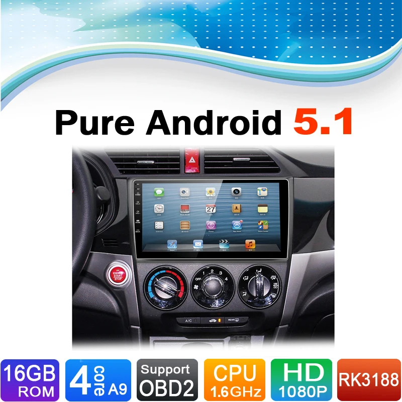 Чистый Android 5.1.1 система автомобильный DVD плеер Авторадио Авто Радио медиа стерео