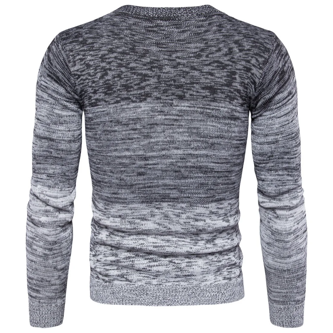 

Vogue Nice New Mens Round Neck Gradient Color Sweater Fashion Men Cotton Long Sleeve Sweater Male M-2XL Autumn Winter