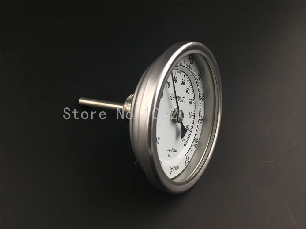 Аналоговый биметаллический термометр для Домашнего Пива бесшовный набор с щупом