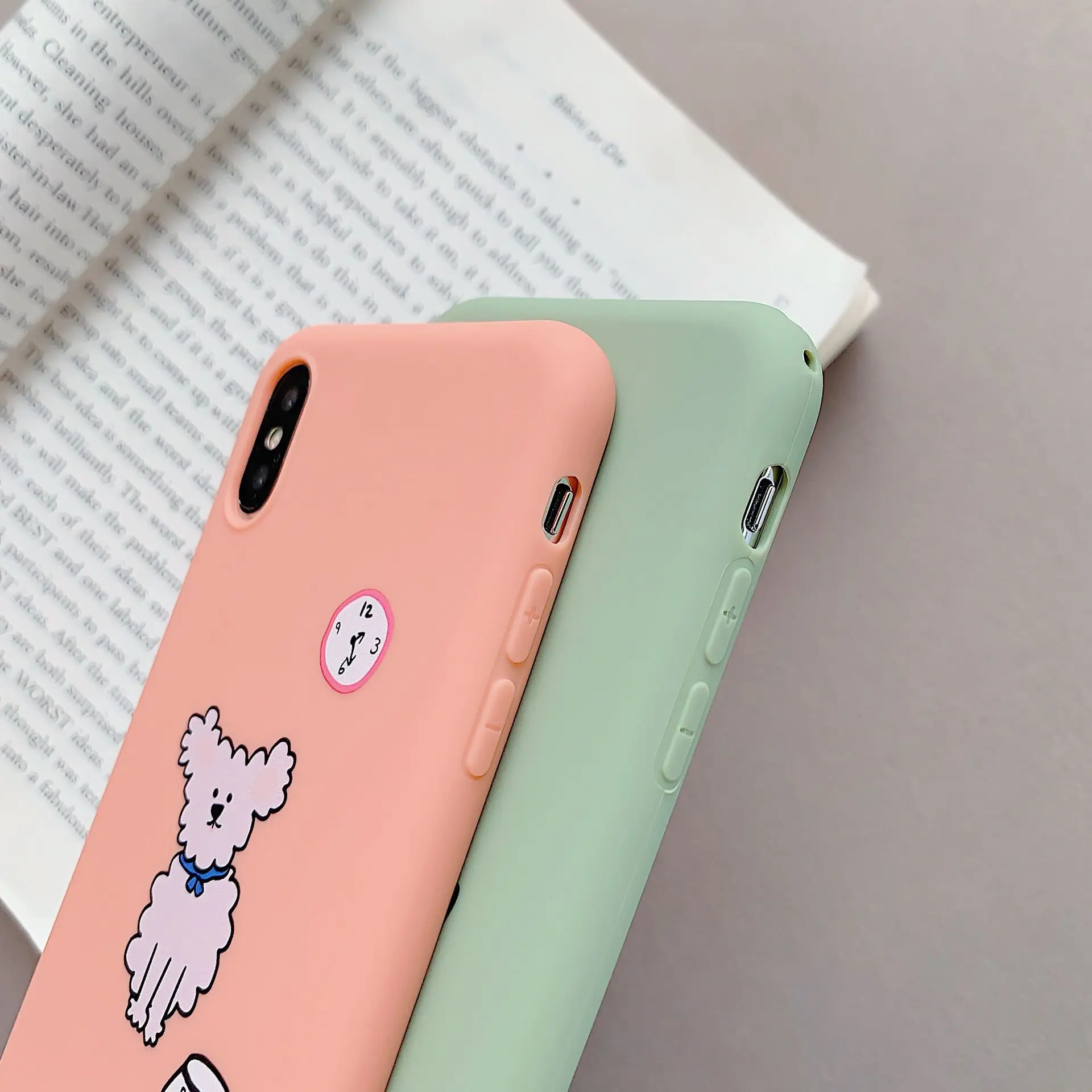 Милый Зеленый Кактус в горшке пара чехол для iPhone XR X 7 XS Max 6 6S 8 Plus Мягкий ТПУ