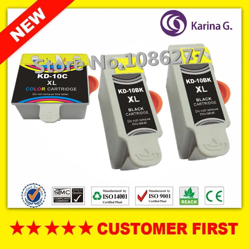 

3PK Multipack compatible ink cartridges for kodak 10XL