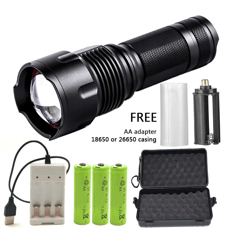Option G Litwod Z201006 Cree XHP50 XM-L2 U3 XM-L T6 светодиодный вспышка светильник 26650 фонарь Водонепроницаемый вспышка светильник Масштабируемые Портативный походный светильник - Испускаемый цвет: Option G